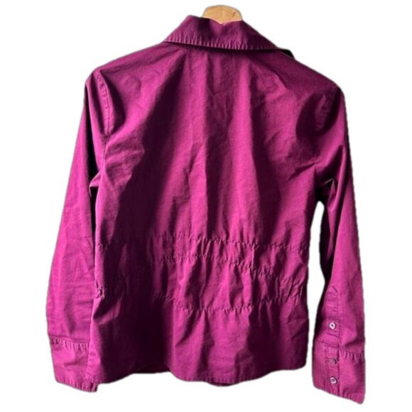 Vintage Worthington purple button down size small colorblock preppy casual bold - Picture 2 of 2